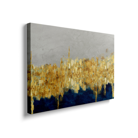Tablou Canvas Abstract Gold Blue [1]