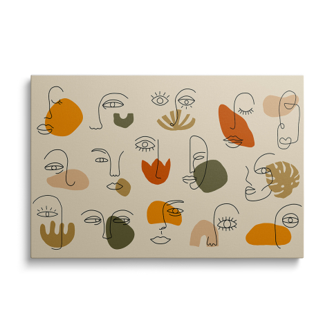 Tablouri Canvas - Tablou Canvas Asymmetrical Faces