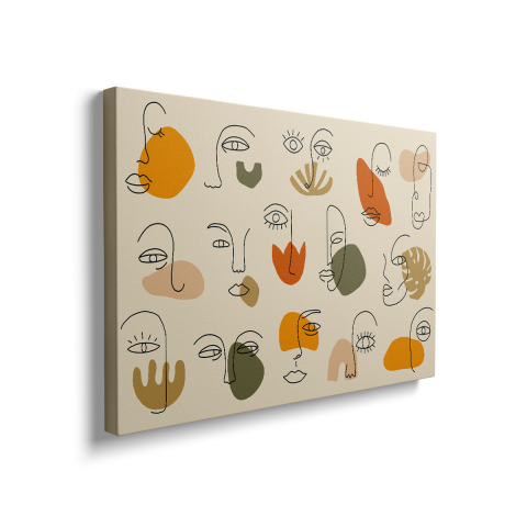 Tablou Canvas Asymmetrical Faces [1]