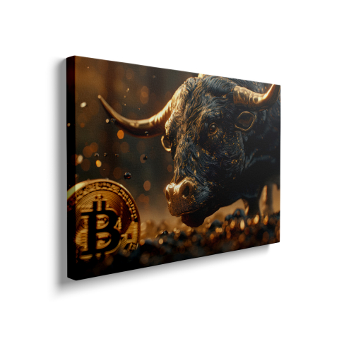 Tablou Canvas Bitcoin Bull [1]