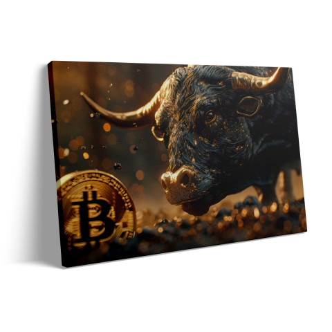 Tablou Canvas Bitcoin Bull [2]