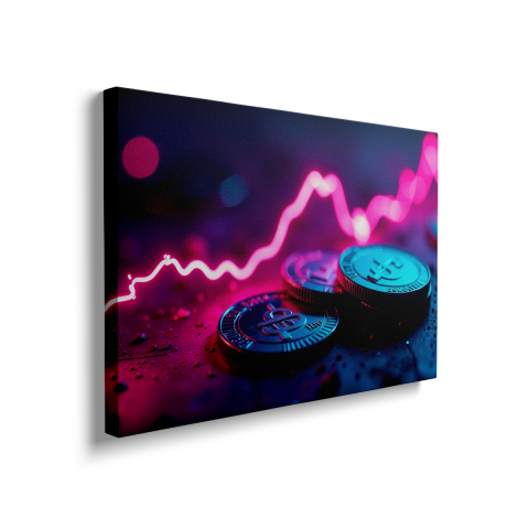 Tablou Canvas Bitcoin Graph [1]