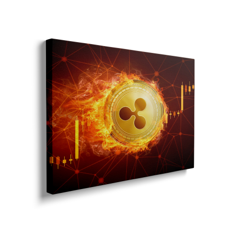 Tablou Canvas Bitcoin on Fire 6 [1]