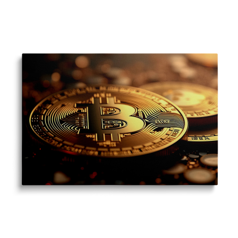 Tablouri Canvas Crypto si Financiar - Tablou Canvas Bitcoin Symbol