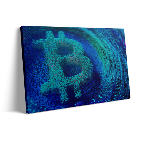 Tablou Canvas Bitcoin Vibrant [2]