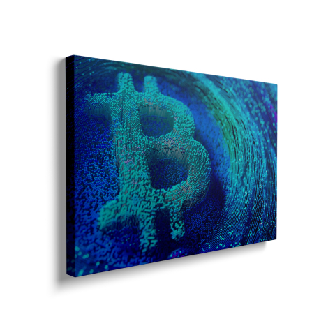 Tablou Canvas Bitcoin Vibrant [1]