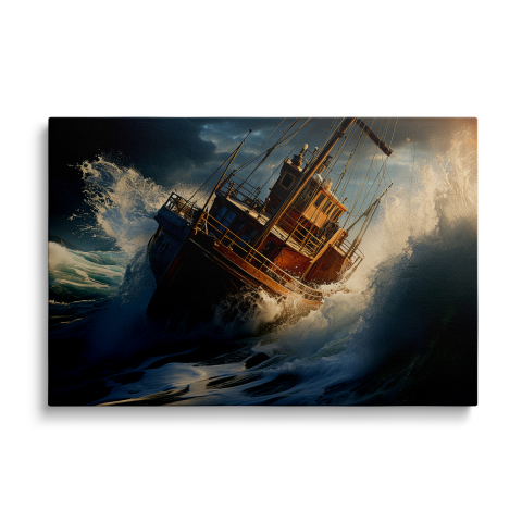 Tablouri Canvas Natura - Tablou Canvas Boat in the Ocean