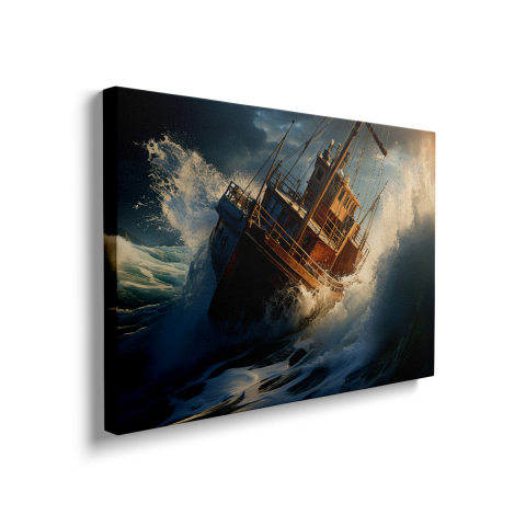 Tablou Canvas Boat in the Ocean [1]