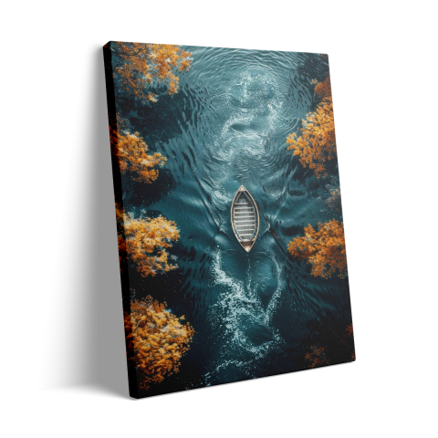 Tablou Canvas Boat on the Lake [2]