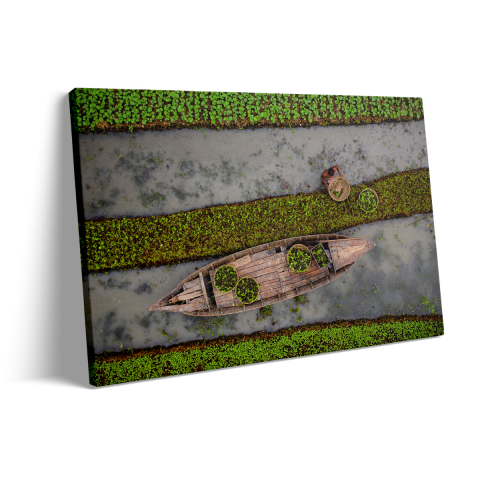 Tablou Canvas Boat on the River [2]