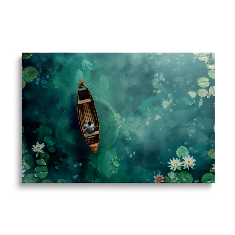 Tablouri Canvas Natura - Tablou Canvas Boat on The Water