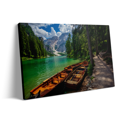 Tablou Canvas Boats on the Lake [2]