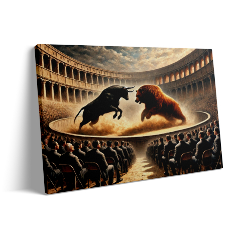 Tablou Canvas Bull and Bear  2 [2]