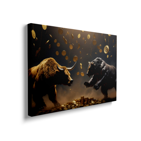Tablou Canvas Bull and Bear [1]