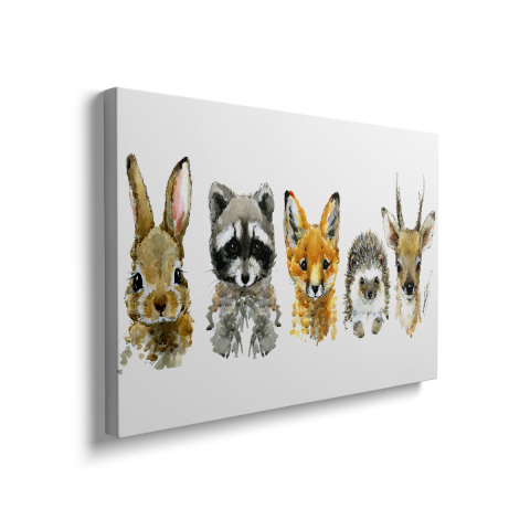 Tablou Canvas Colored Animals [1]