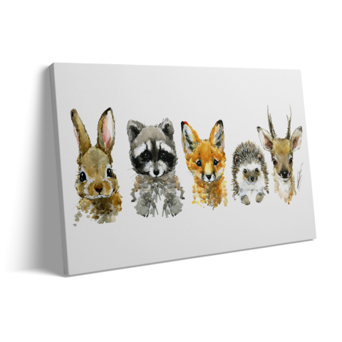 Tablou Canvas Colored Animals [2]