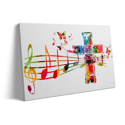 Tablou Canvas Colorful Cross [1]
