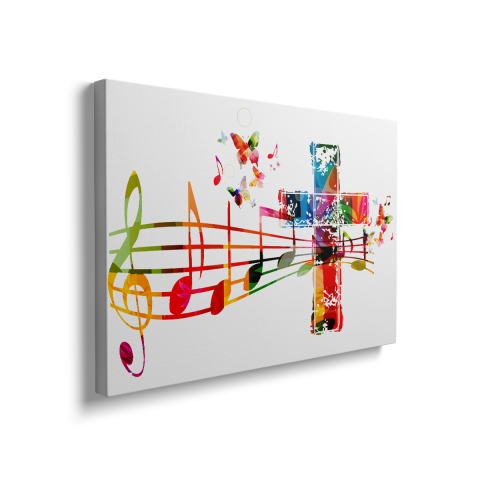 Tablou Canvas Colorful Cross [2]