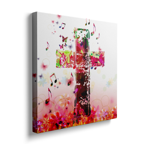 Tablou Canvas Cross Flowers [2]