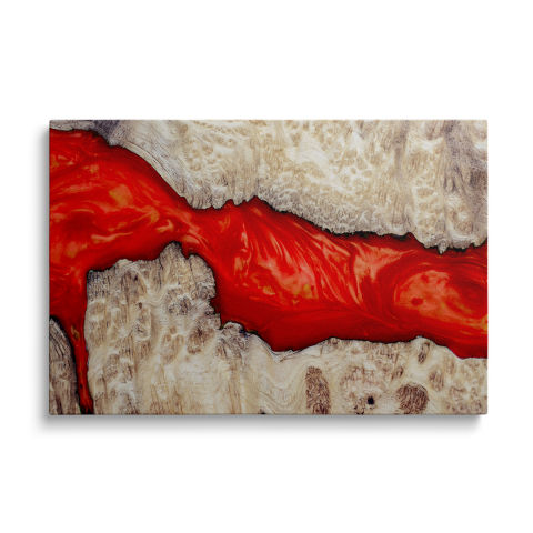 Tablouri Canvas Abstracte - Tablou Canvas Epoxidic Roșu