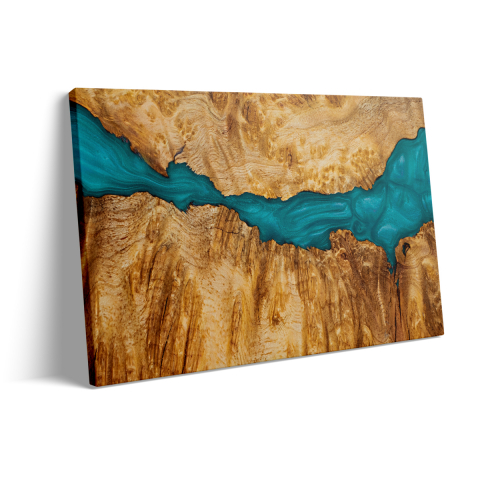Tablou Canvas Epoxidic Turquoise [2]