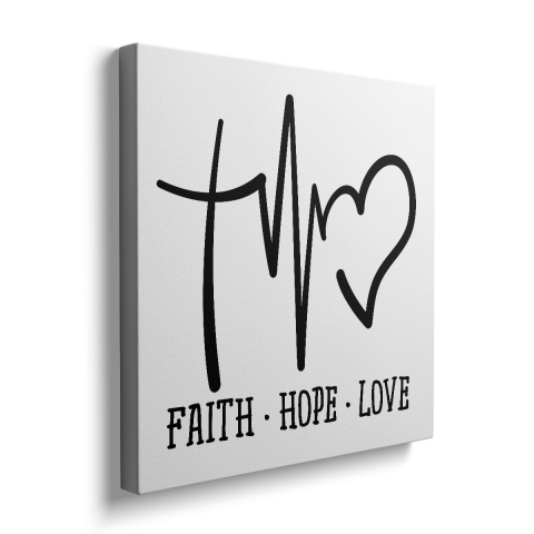 Tablou Canvas Faith Hope Love [2]
