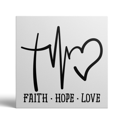 Tablou Canvas Faith Hope Love [1]