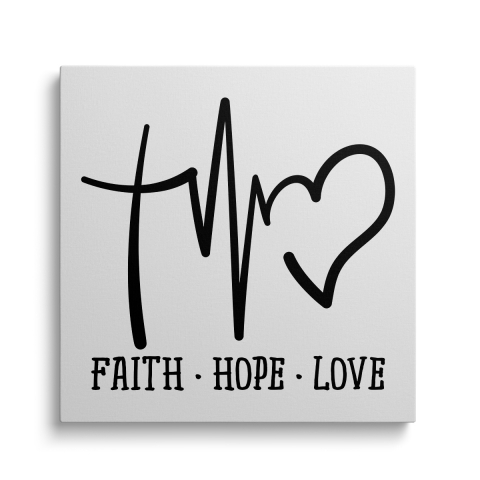 Tablouri Canvas Crestine - Tablou Canvas Faith Hope Love