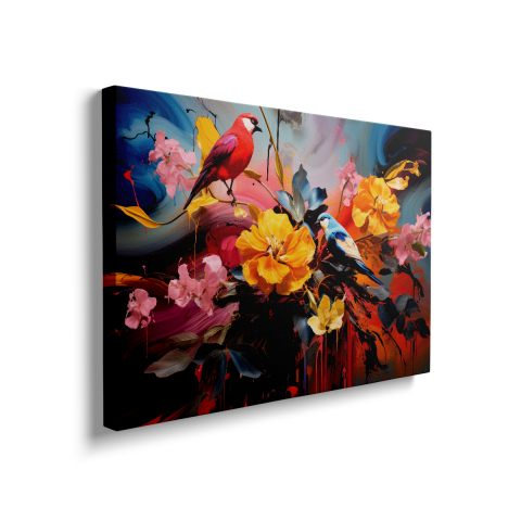 Tablou Canvas Flowers and Birds [1]