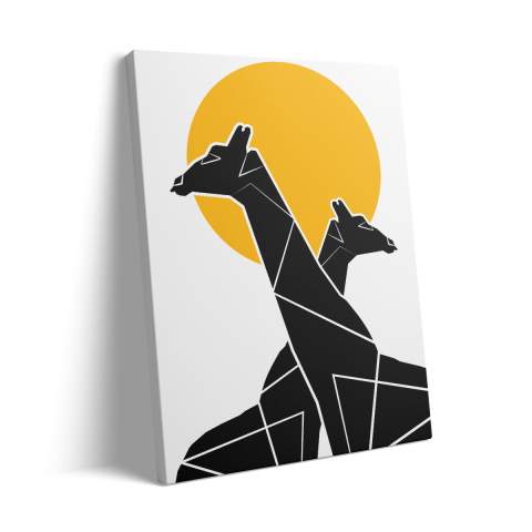 Tablou Canvas Giraffes [2]