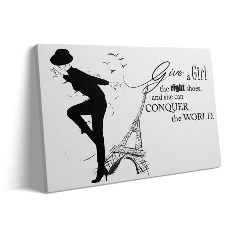 Tablou Canvas Give a Girl The Right Shoes [2]