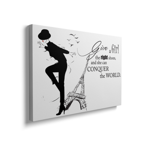 Tablou Canvas Give a Girl The Right Shoes [1]