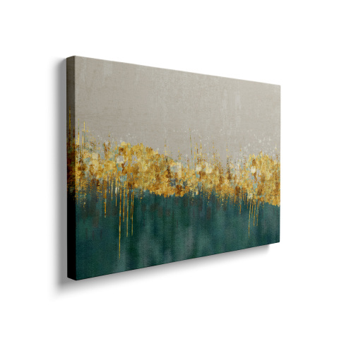 Tablou Canvas Abstract Gold Green [1]