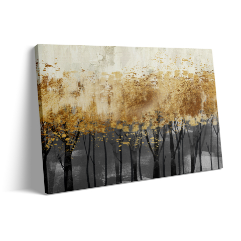 Tablou Canvas Gold Trees [2]