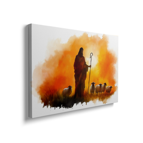 Tablou Canvas Iisus și Oile Sale [1]