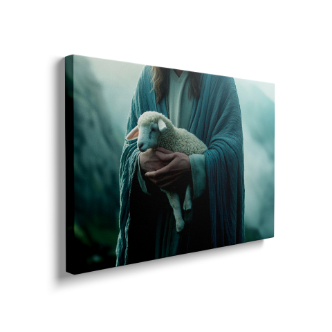 Tablou Canvas Jesus and the Lamb [1]