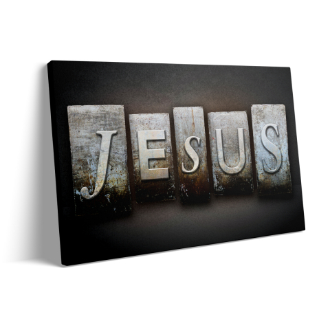 Tablou Canvas Jesus -Metal [2]