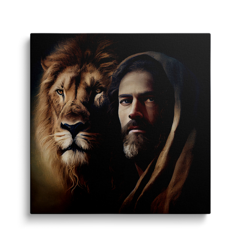 Tablouri Canvas Crestine - Tablou Canvas Jesus Lion
