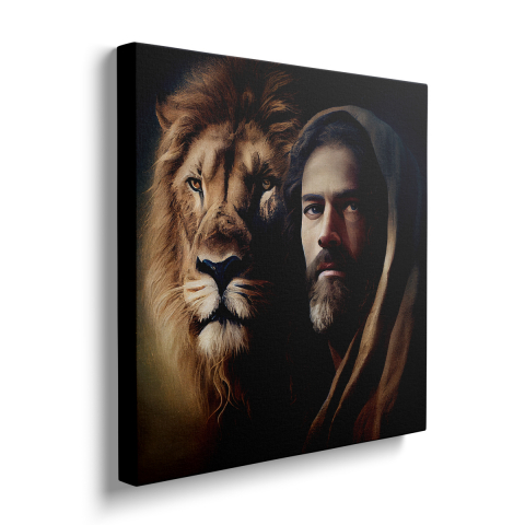 Tablou Canvas Jesus Lion [2]