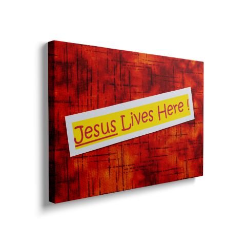 Tablou Canvas Jesus Lives Here [1]