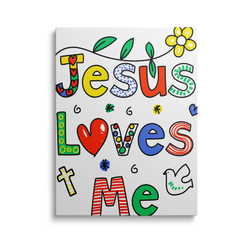 Tablouri Canvas Crestine - Tablou Canvas Jesus Loves Me