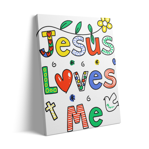 Tablou Canvas Jesus Loves Me [2]