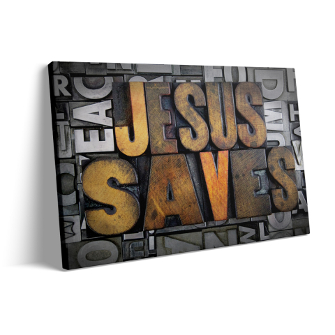 Tablou Canvas Jesus Saves [2]