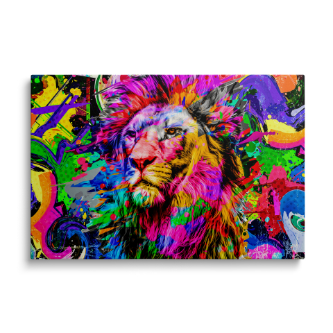 Tablouri Canvas - Tablou Canvas Leu Multicolor