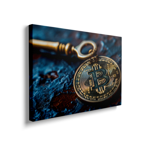 Tablou Canvas Key Bitcoin [1]