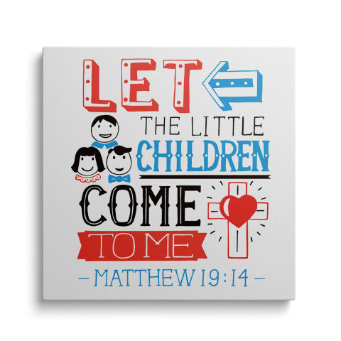 Tablouri Canvas Crestine - Tablou Canvas Lăsați Copiii să Vină