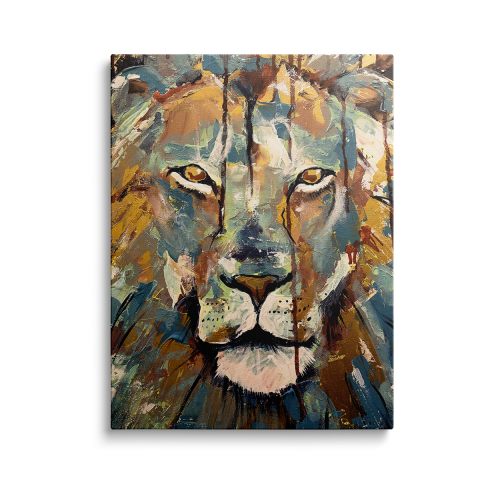 Tablouri Canvas Animale - Tablou Canvas Lion Paint
