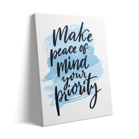 Tablou Canvas Make Peace of Mind [2]