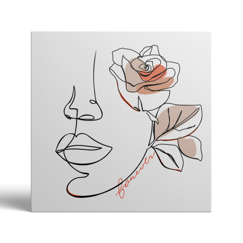 Tablou Canvas Minimalist Face 4 [1]