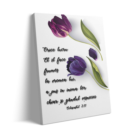 Tablou Canvas Orice lucru El îl face frumos [2]